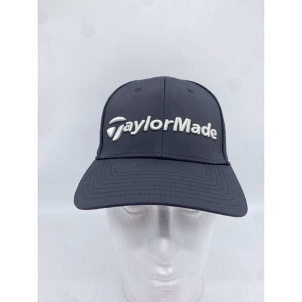 TaylorMade Golf Hat Mens Large-XL Black White A-Flex Lethal Fitted Golfing Cap